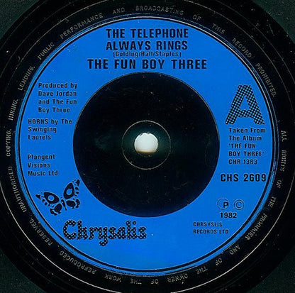 The Fun Boy Three* : The Telephone Always Rings (7", Single, Blu)