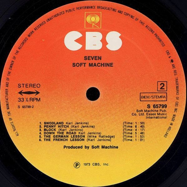 Soft Machine : Seven (LP, Album, RE, Gat)