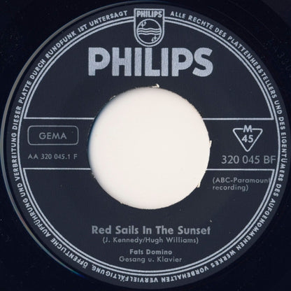 Fats Domino : Red Sails In The Sunset / Song For Rosemary (7", Single)