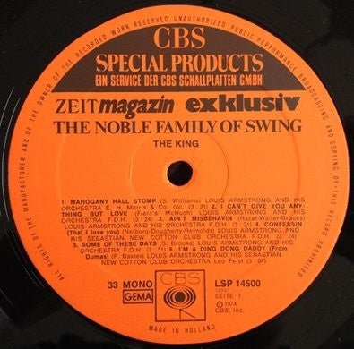 Various : The Noble Family Of Swing (5xLP, Comp, Mono + Box)