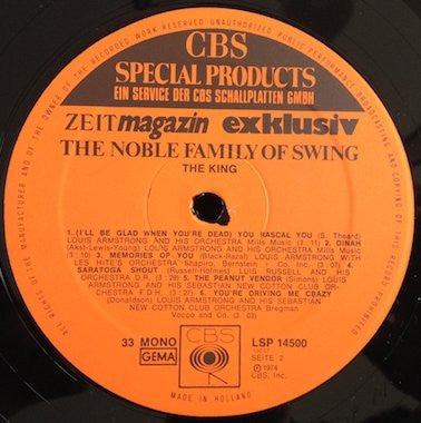 Various : The Noble Family Of Swing (5xLP, Comp, Mono + Box)