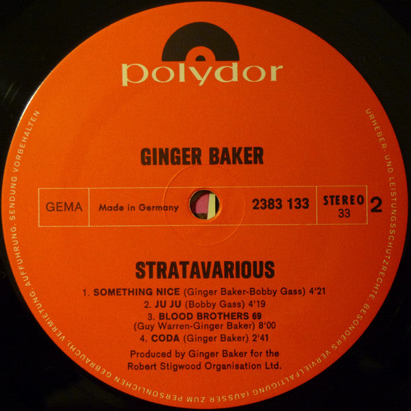 Ginger Baker : Stratavarious (LP, Album)