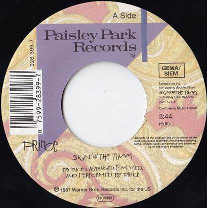 Prince : Sign "O" The Times (7", Single)