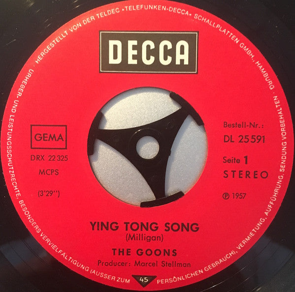 The Goons : Ying Tong Song  /  I'm Walking Backwards For Christmas (7", Single, RE)