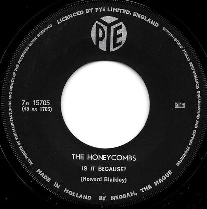 The Honeycombs : Is It Because?  (7", Single)