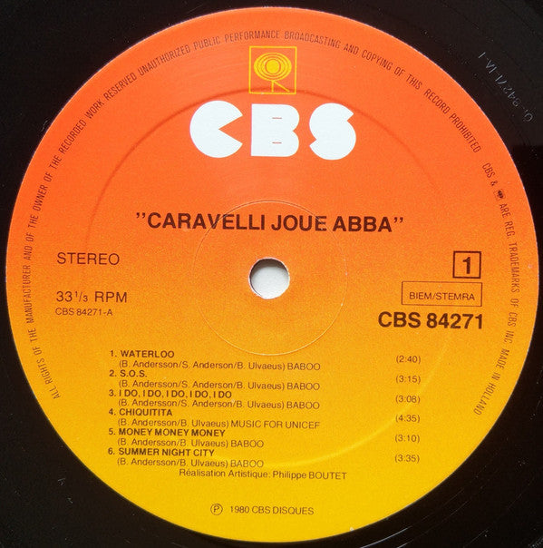 Caravelli : Caravelli Joue Abba (LP, Album)