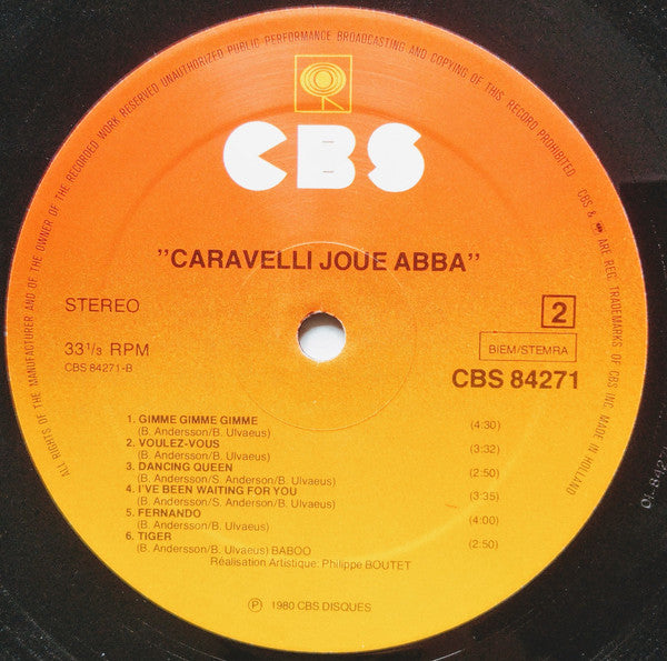 Caravelli : Caravelli Joue Abba (LP, Album)