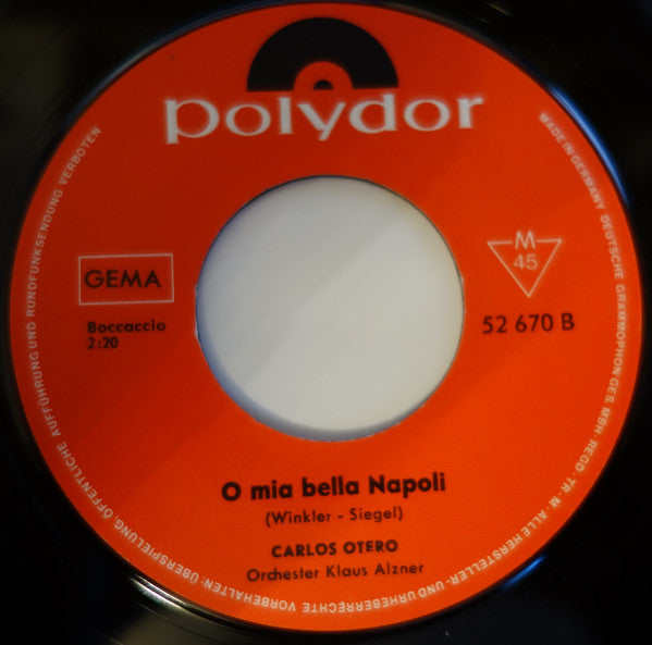 Carlos Otero : Ich Hab Fernweh (7", Single, Mono)