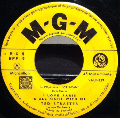 Ted Straeter And His Orchestra : De L'Opérette "Can-Can"  (7", EP)