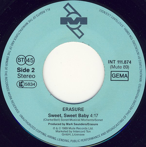 Erasure : Drama! (7", Single)