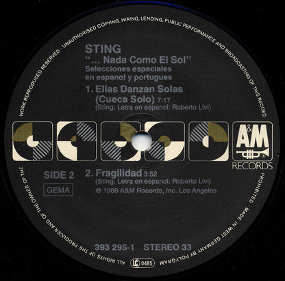 Sting : ...Nada Como El Sol (Selecciones Especiales En Espanol Y Portugues) (LP, MiniAlbum)