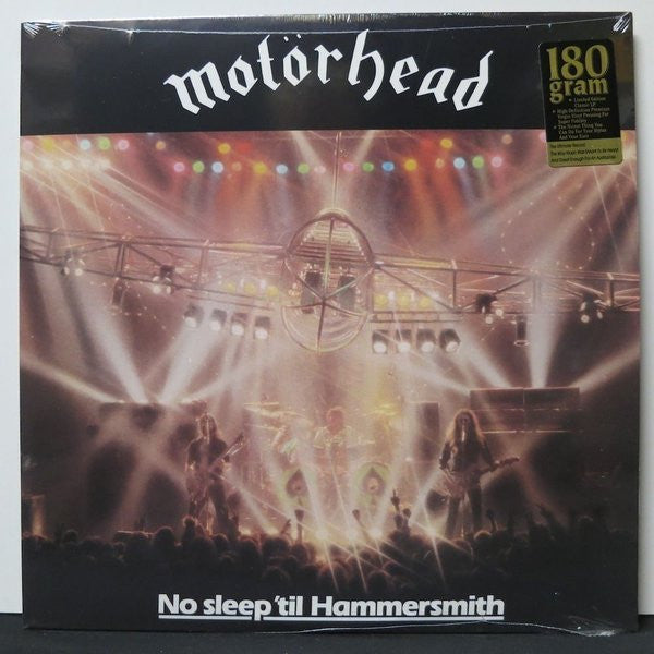 Motörhead : No Sleep 'Til Hammersmith (LP, Album, RE, 180)