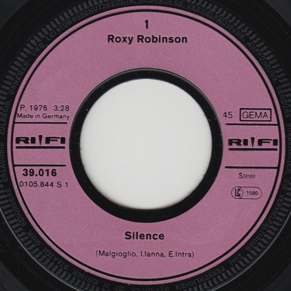 Roxy Robinson : Silence / Movies (7", Single)