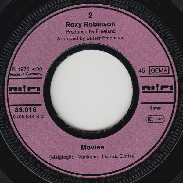 Roxy Robinson : Silence / Movies (7", Single)