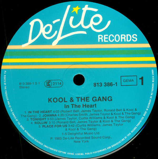 Kool & The Gang : In The Heart (LP, Album)