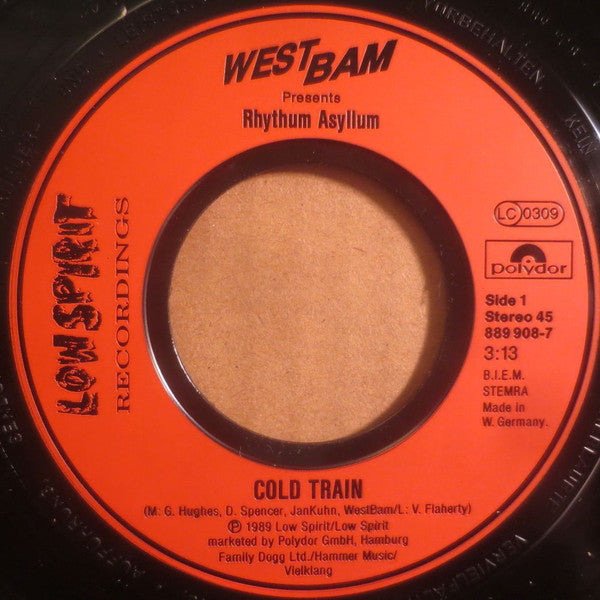 WestBam Presents Rhythum Asyllum : Cold Train (7")