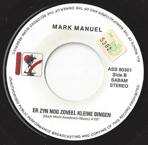 Mark Manuel : Angelique (7", Single)