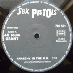 Sex Pistols : Anarchy In The UK (12", Single, G P)