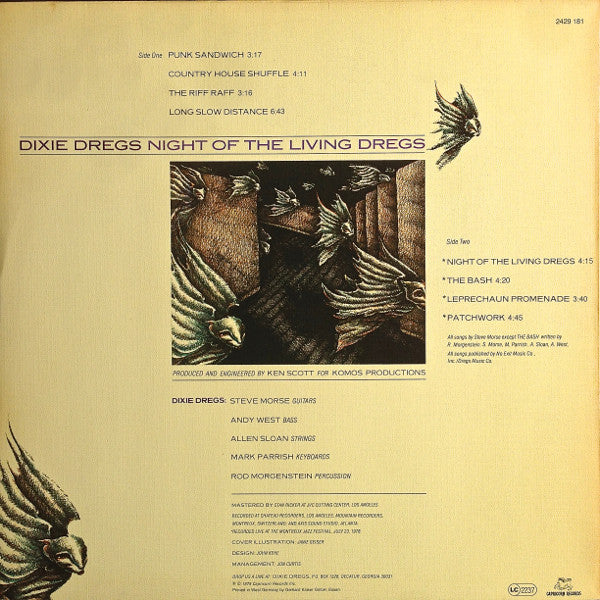 Dixie Dregs : Night Of The Living Dregs (LP, Album)