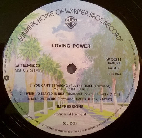 The Impressions : Loving Power (LP, Album)