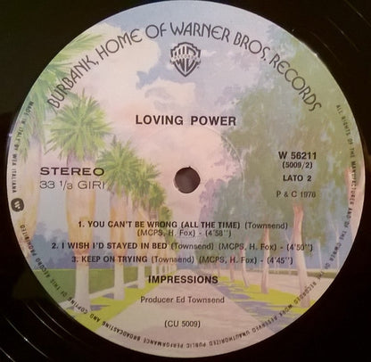 The Impressions : Loving Power (LP, Album)