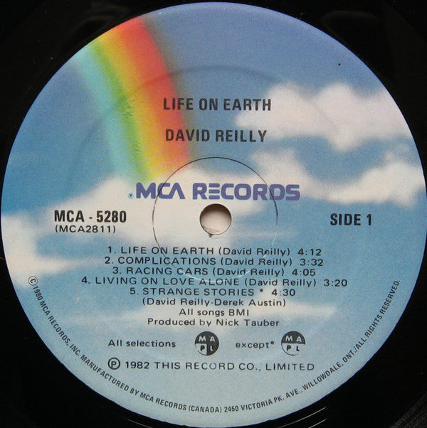 David Reilly (2) : Life On Earth (LP, Album)