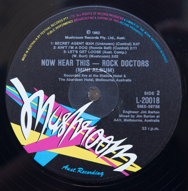 Rock Doctors : Now Hear This (12", MiniAlbum)