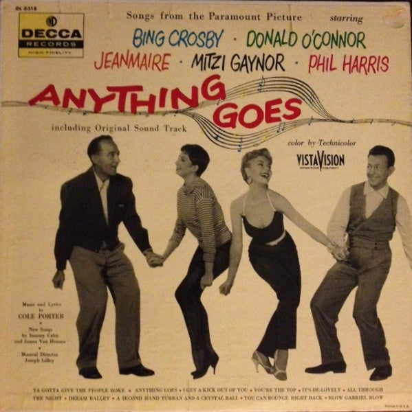 Bing Crosby, Donald O'Connor, Zizi Jeanmaire, Mitzi Gaynor, Phil Harris : Anything Goes (LP, Mono)