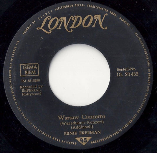 Ernie Freeman : Warsaw Concerto / The World Is Waiting For The Sunrise (7", Single)