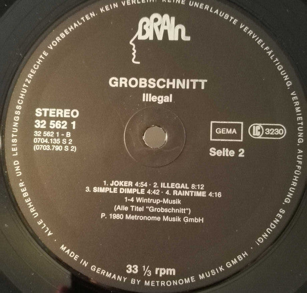 Grobschnitt : Illegal (LP, Album, Club)