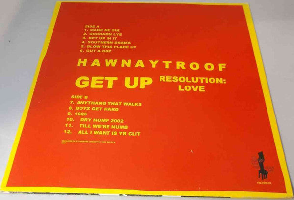 Hawnay Troof : Get Up Resolution: Love (LP)