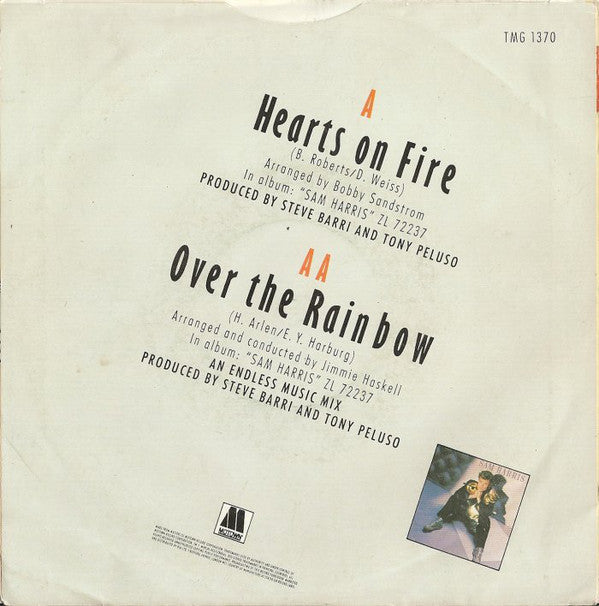 Sam Harris (2) : Hearts On Fire / Over The Rainbow (7")