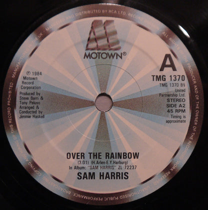 Sam Harris (2) : Hearts On Fire / Over The Rainbow (7")