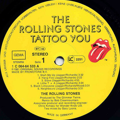 The Rolling Stones : Tattoo You (LP, Album)