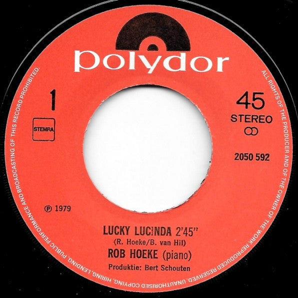 Rob Hoeke : Lucky Lucinda (7", Single)