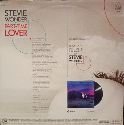 Stevie Wonder : Part-Time Lover (12")