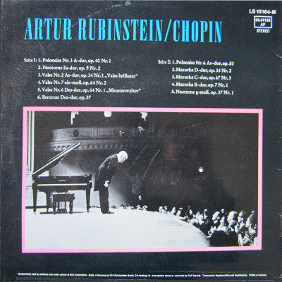 Rubinstein*, Chopin* : Rubinstein / Chopin (LP, Album, RE)