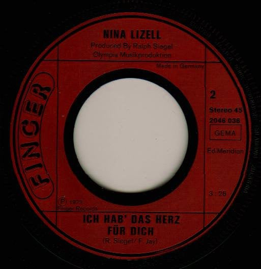 Nina Lizell : Und Am Abend (7", Single)