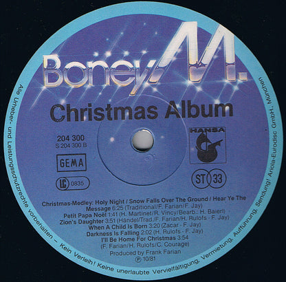 Boney M. : Christmas Album (LP, Album)