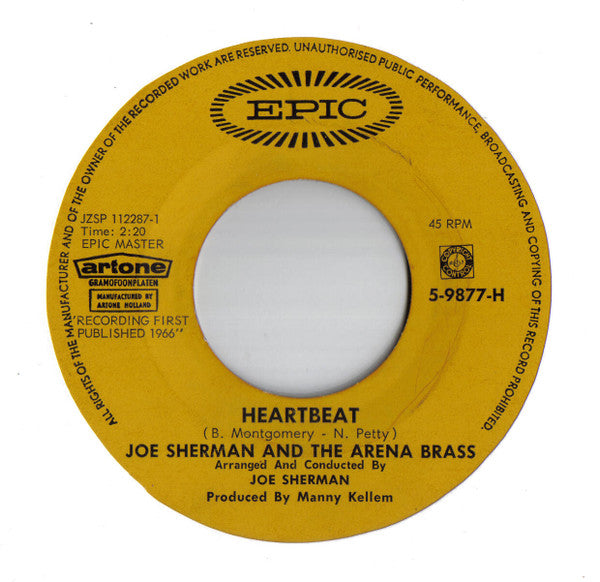 Joe Sherman And The Arena Brass* : Feeling Good (7")