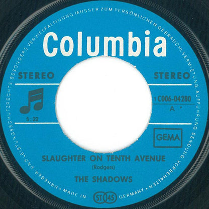 The Shadows : Slaughter On Tenth Avenue (7", Single)