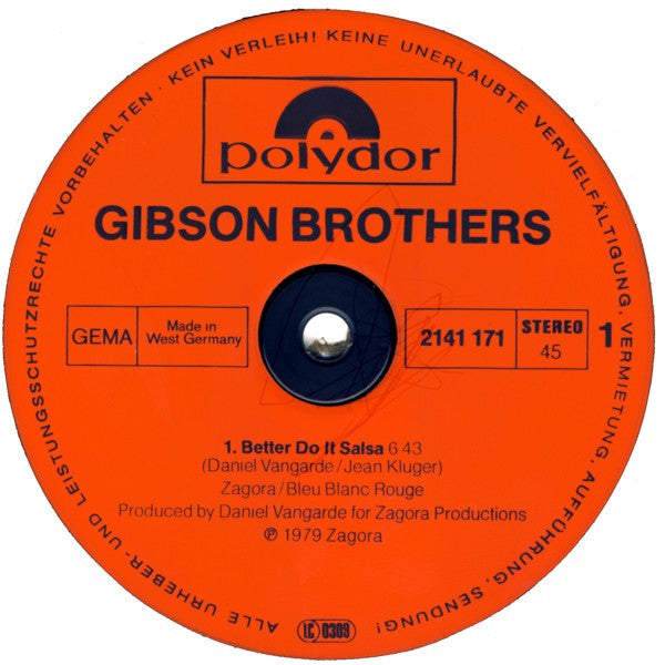 Gibson Brothers : Better Do It Salsa (12", Maxi)