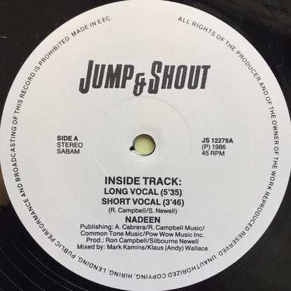 Nadeen : Inside Track (12")