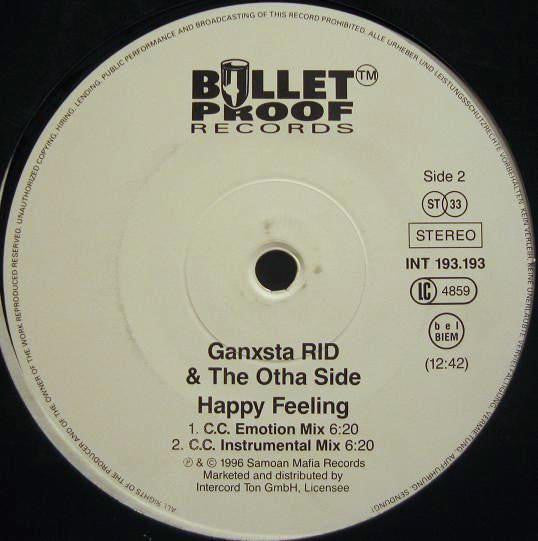 Ganxsta Rid & The Otha Side : Happy Feeling (12")