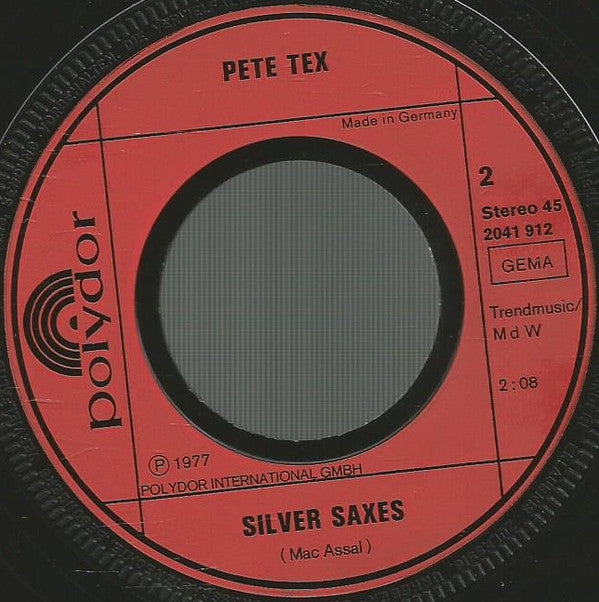 Pete Tex : Too Much Tequila (7", Single)