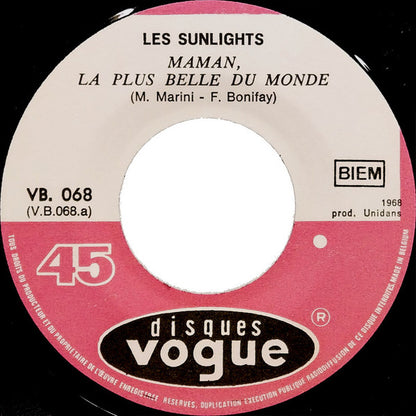 Les Sunlights : Maman, La Plus Belle Du Monde / Comme Un P'tit Coqu'licot (7", Single)