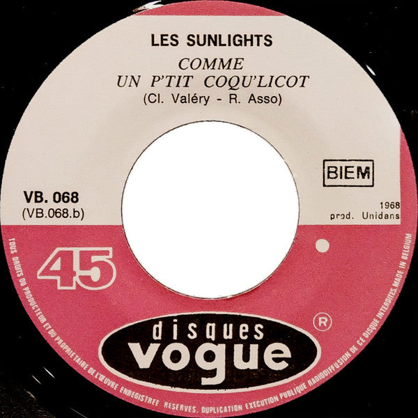 Les Sunlights : Maman, La Plus Belle Du Monde / Comme Un P'tit Coqu'licot (7", Single)