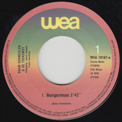 Bram Vermeulen En De Toekomst : Burgerman (7", Single)