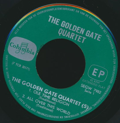 The Golden Gate Quartet : The Golden Gate Quartet 5 (7", EP)