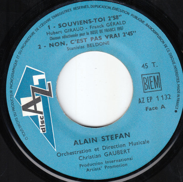 Alain Stefan : On S'aime (7", EP)